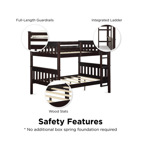 Harriet Bee AlmedaCheatham Kids Full Over Full Bunk Bed & Reviews Wayfair